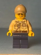 LEGO City Minifig cty0519 - Swamp Police Officer - Scratches/No Cracks