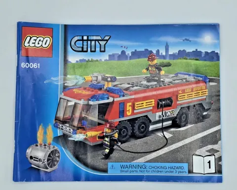 2014 LEGO 60061 City Airport Fire Truck, instruction manual only, Book #1