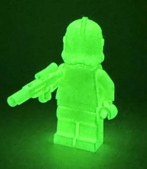 LEGO Glow in the Dark Clone Phase 2 Minifigure with Blaster