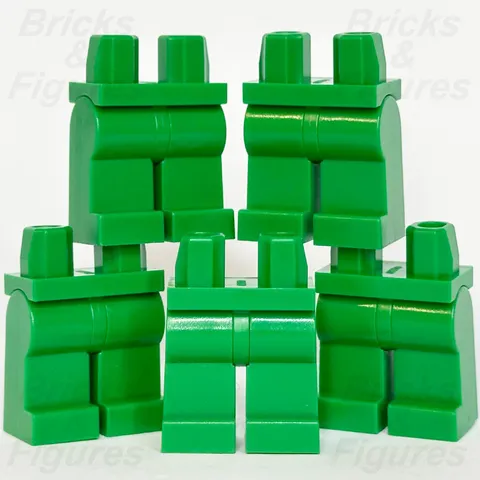 LEGO Minifigure Green Legs Part Plain Hips 73200 74040 970c00 10970 x 5