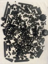 Lot of assorted  Black bricks & pieces.  13.3  ounces
