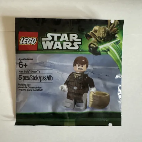 LEGO Star Wars Han Solo Hoth Minifigure (5001621) RARE - New - Sealed In Polybag
