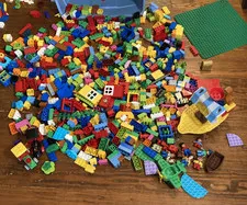Estate Find Huge Lot of Lego Duplo Pieces Figures Pirate Ship Train more 20lbs