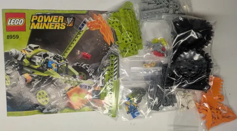 RARE! LEGO 8959 Power Miners Claw Digger Crystal Prospector 100% Complete + Instructions