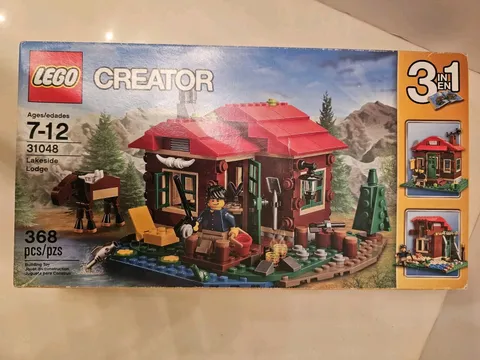 LEGO 31048 Creator Lakeside Lodge 368 Pcs   New Sealed Retired 2017 3 In 1 Lodge