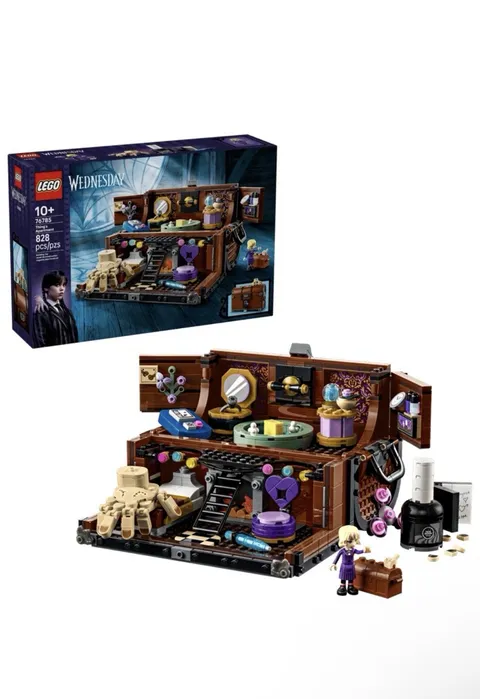 LEGO 76785 Wednesday Things Apartment Building Toy - Transforming Trunk Playset