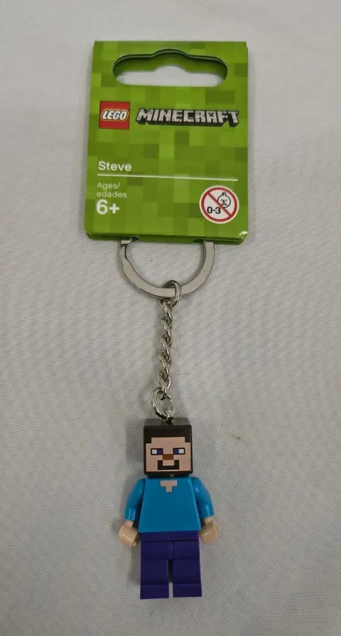NEW LEGO Minecraft Steve Keychain Mini Figure Style 854243