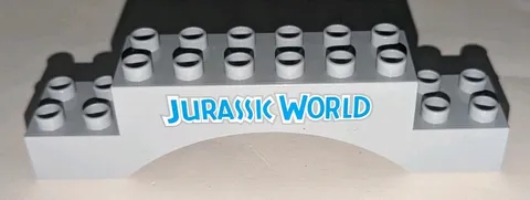 LEGO Duplo Jurassic World Light Bluish Grey 2x10x2 Arch JURASSIC WORLD 51704pb10