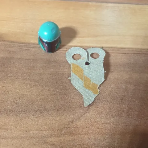 LEGO Star Wars Boba Fett Minifigure Helmet + Pauldron Orange Stripe Tan Cape