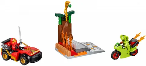 LEGO Juniors Ninjago 10722 Snake Showdown 100% Complete With Instructions & Box