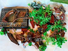 Asst Pieces Lot Plants LEGO Bonsai Tree Kit parts? 100+ Green Plant, Trunk, Base