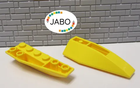 (P14/2/2) LEGO 41764 + 41765 Wedge Brick Wing Negative Inverted 6x2 Yellow