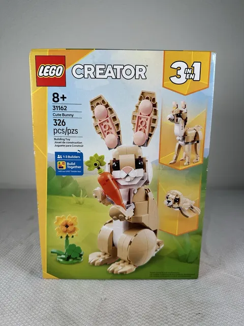 LEGO CREATOR 3-in-1 31162 Cute Bunny Animals Set 326pc Ages 8+