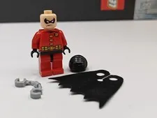 NEW DC Comics Robin (Black Cape) Custom Lego Minifigure 6860 Classic Batcave