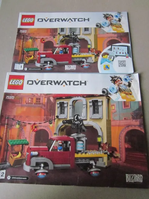 Lego Building Instructions Instruction Overwatch Parts 1 and 2, Part 1 and 2