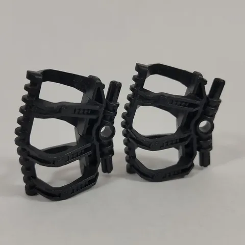 2X LEGO Bionicle BLACK Zamor Sphere Holder Part Lot 53550 8729 Exo-Force 8108