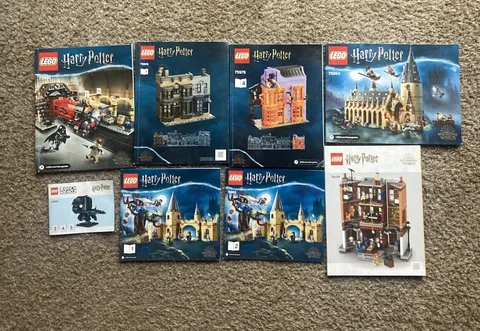 Harry Potter Lego Manuals Lot
