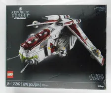 Box Only Lego Star Wars Republic Gunship UCS Empty Fair Condition