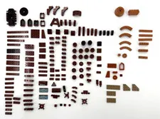 LEGO Brown Bricks Replacement Various Parts 160 + Pieces Tow Mater