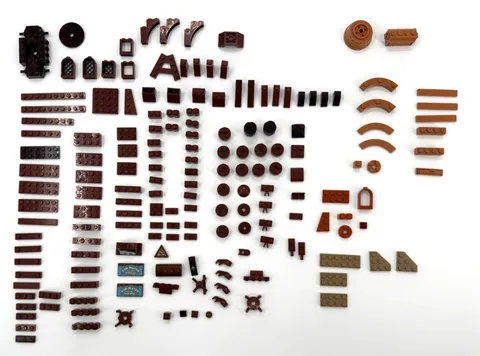 LEGO Brown Bricks Replacement Various Parts 160 + Pieces Tow Mater