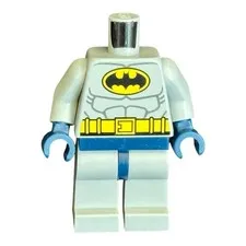 LEGO Batman DC Super Heroes Light Bluish Gray Suit Minifigure Parts No Head Cape