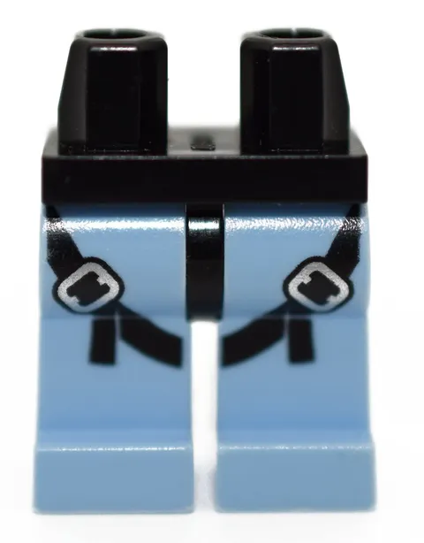 LEGO Minifigure Legs Bright Light Blue Police Helicopter Pilot Harness 6252358
