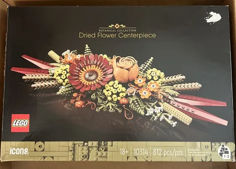 LEGO Icons Dried Flower Centerpiece 10314, Botanical Collection Set Preowned