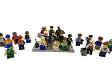 10 Lego® 9V RC TRAIN Railway Set Minifigures Passengers for platform MINIFIG