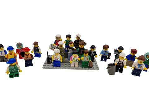 10 Lego® 9V RC TRAIN Railway Set Minifigures Passengers for platform MINIFIG