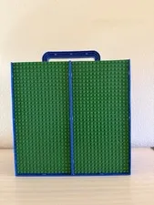 Lego vintage blue case with sliding plates and compartments Storage Case 1989