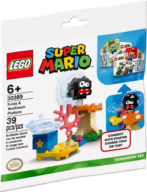 LEGO Super Mario Fuzzy and Mushroom Platform Polybag 30389