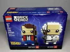 LEGO BRICKHEADZ: Marty McFly & Doc Brown (41611) Brand New Sealed