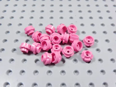 LEGO Lot of 20 Dark Pink 1x1 Flowers Plants Minifig BJ
