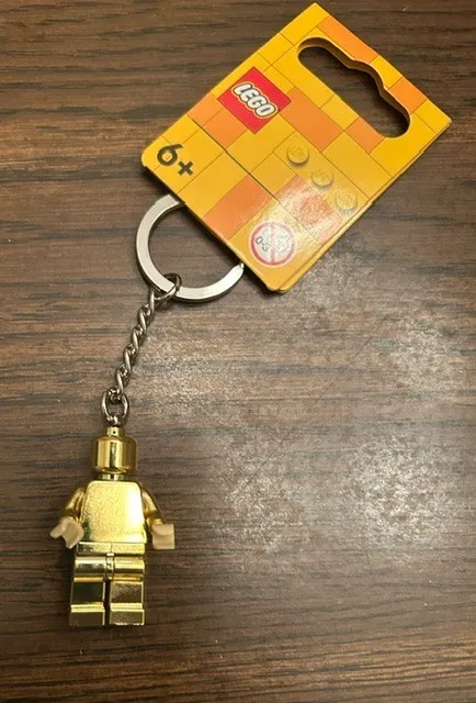 LEGO Gold Minifigure Key Chain 850807 New