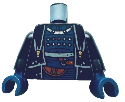Lego 75326 Star Wars Minifig Black TORSO Coat Dk Blue Shirt Necklace Hood D365