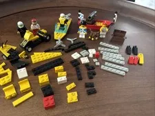 Vintage Lego Mini Figures Pirates Captain Race Car Drivers Boat Car Monkey Coins