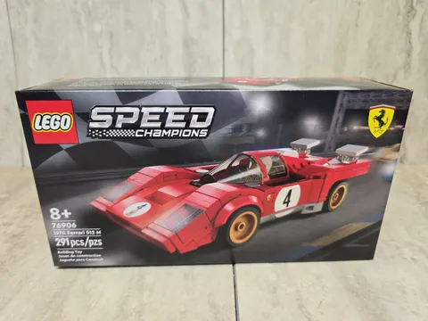 LEGO SPEED CHAMPIONS: 1970 Ferrari 512 M (76906) 291 Pieces Sealed Official 