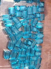 Lego Qty 64 - Trans-Light Blue - 3005 Brick 1 x 1 - NEW