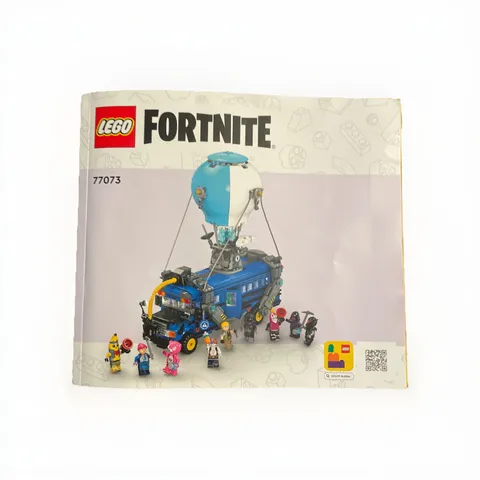 Lego Fortnite MANUAL ONLY for Model # 77073 Battle Bus - MANUAL ONLY! Sealed!