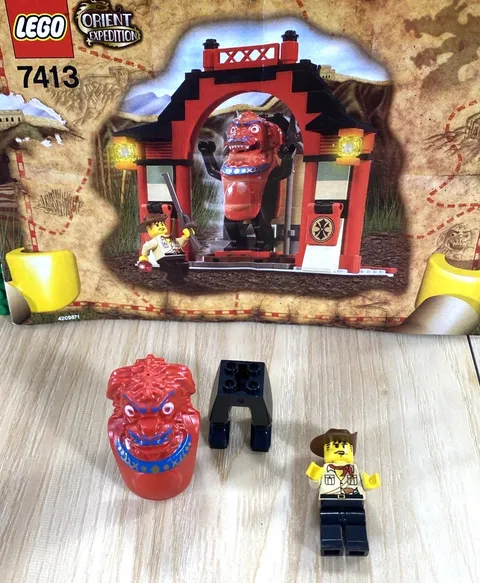 LEGO® Adventurers Passage of Jun-Chi Orient Expedition 7413 Minifigures & Manual