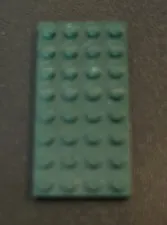 LEGO 4x8 Dark Green Flat Plate #3035 Building Block Part