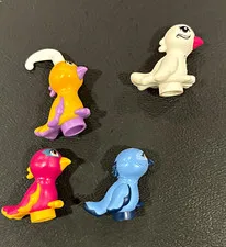LEGO Parrot Bird Animal Figures Bulk Lot of 4 Multicolor Plastic Pieces