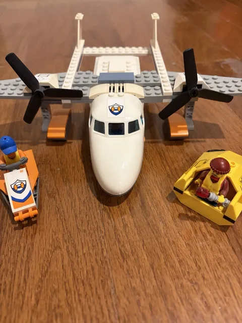 LEGO (60164) CITY: Sea Rescue Plane 100% COMPLETE, DISASSEMBLED AND ORGANIZED