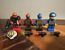 Vintage LEGO Space Minifigures Lot with Blasters & Accessories (UFO Theme)