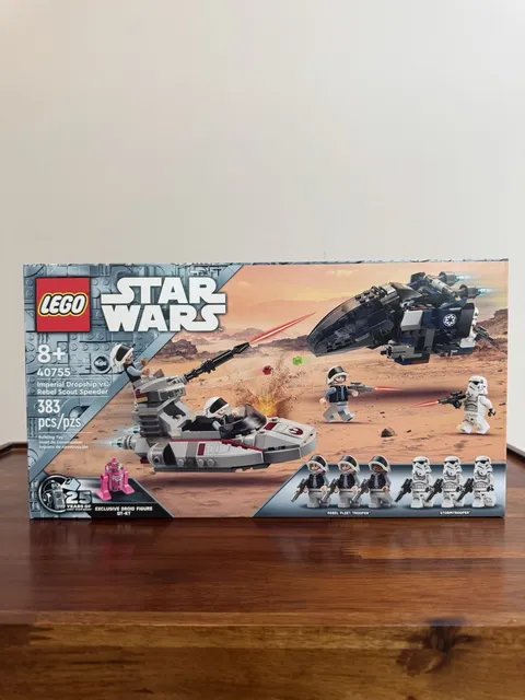 LEGO Star Wars Imperial Dropship vs. Rebel Scout Speeder 40755 - NISB with QT-KT
