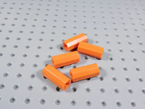 LEGO Lot of 5 Reddish Orange Technic Axle Connectors BA
