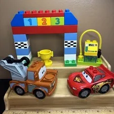 Lego DUPLO Cars CLASSIC RACE (#10600) Lightning McQueen Mater - Missing Wrench