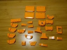 Lego Truck Vehicle Car Mudguard Orange Hoods Winged Fender Bumper Parts Pieces