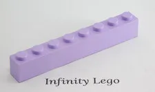 8 LEGO Lavender Bricks 1 x 8 (3008) - (8 Pieces)