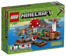 LEGO MINECRAFT 21129 The Mushroom Island Retired Complete w/Box Manual + Figures
